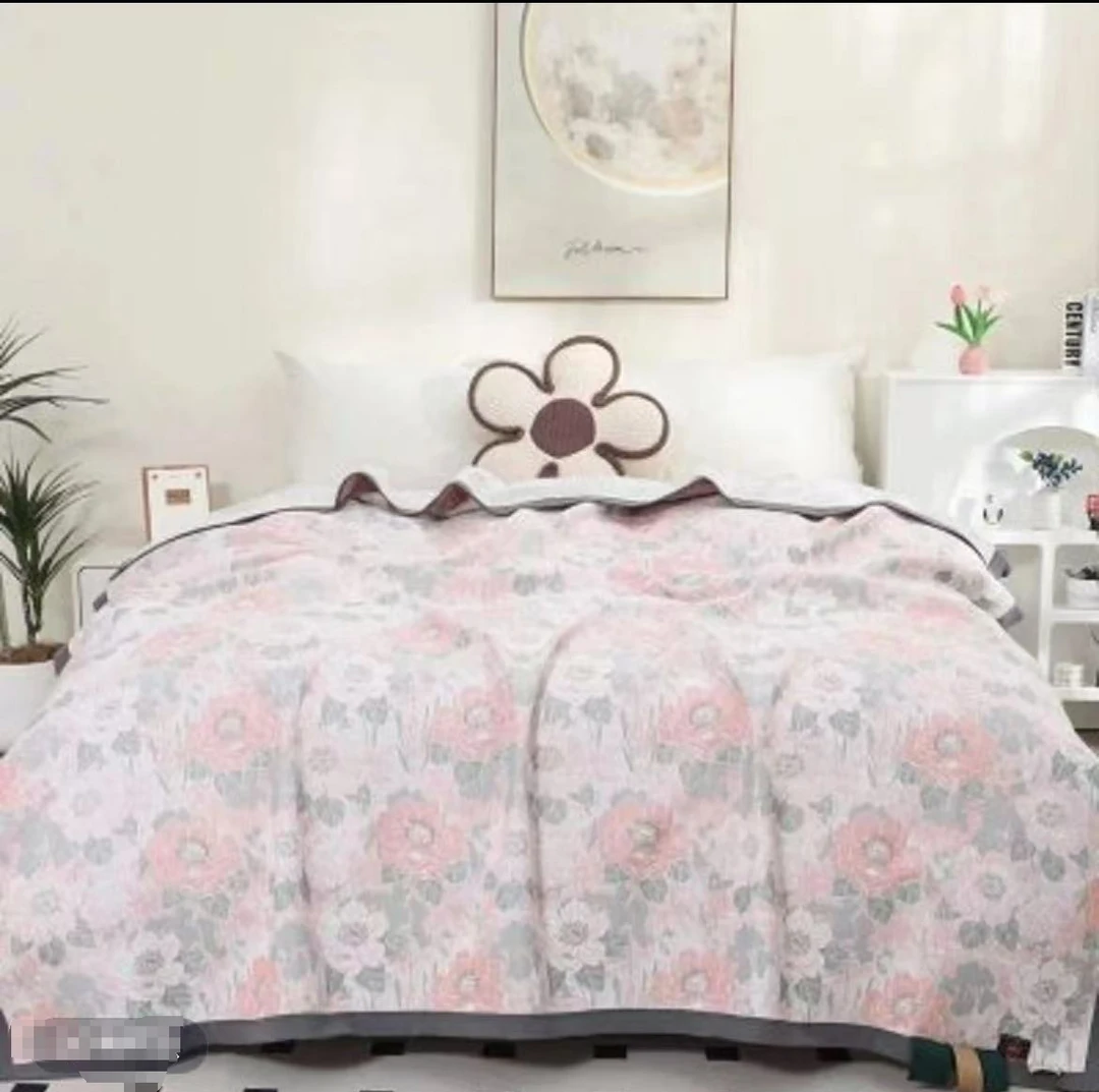 国风牡丹200*230cm加厚舒适床盖