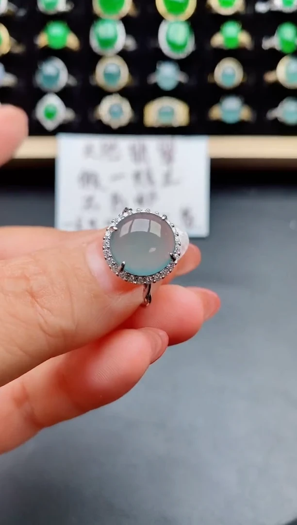 【闪购商品】翡翠戒指银S925镶嵌13213113