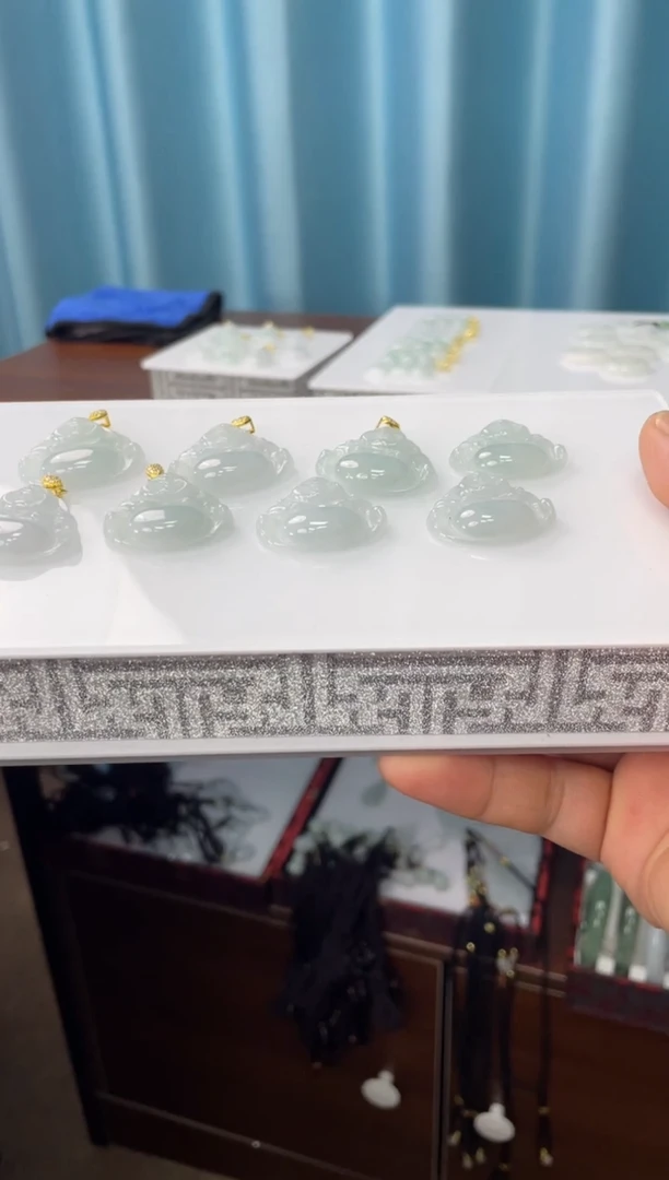 翡翠银S925镶嵌吊坠(不含链)佛公多样性发其一