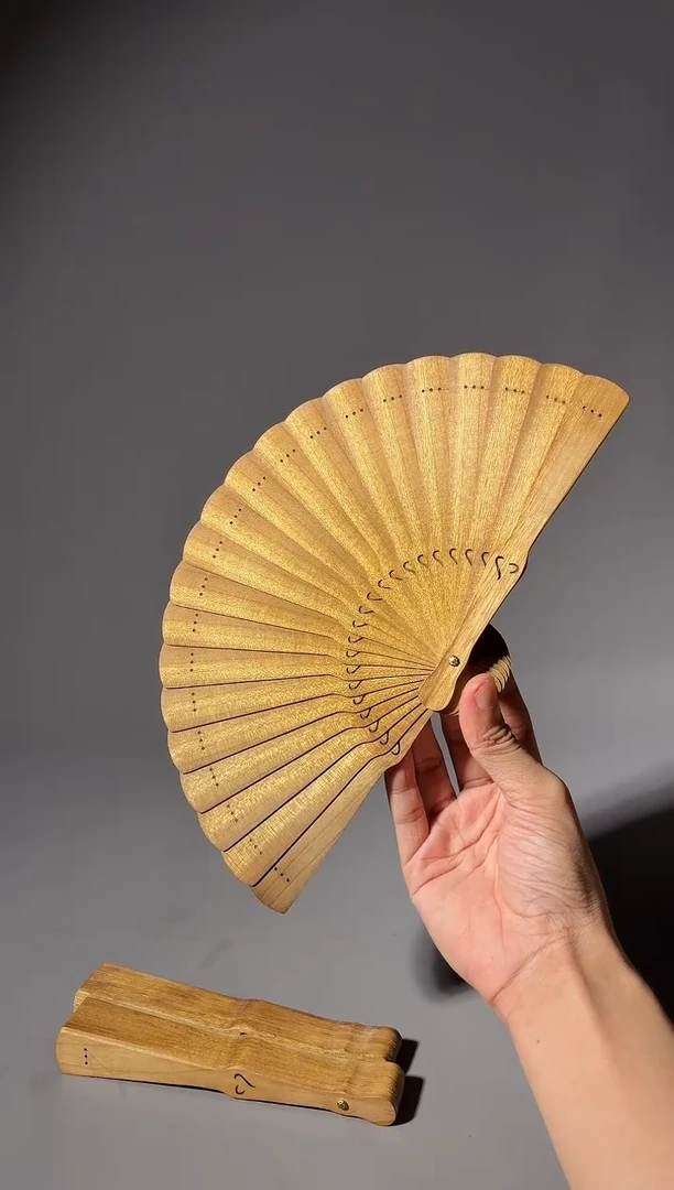 其他楠木（金丝楠）号15cm小叶桢楠扇子掌中扇