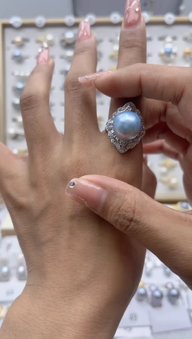 【闪购商品】淡水珍珠戒指合金45