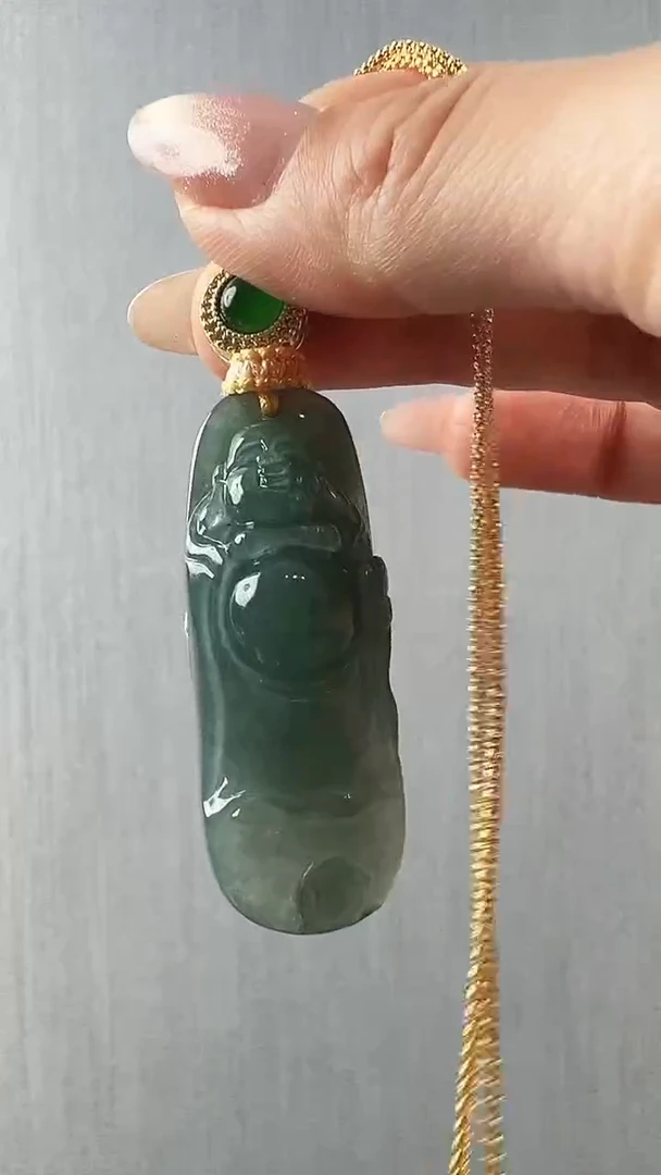 颈饰未镶嵌翡翠佛公