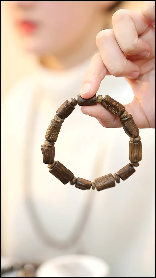 沉香手串9mm加里曼丹沉水沉香 清草花香-+