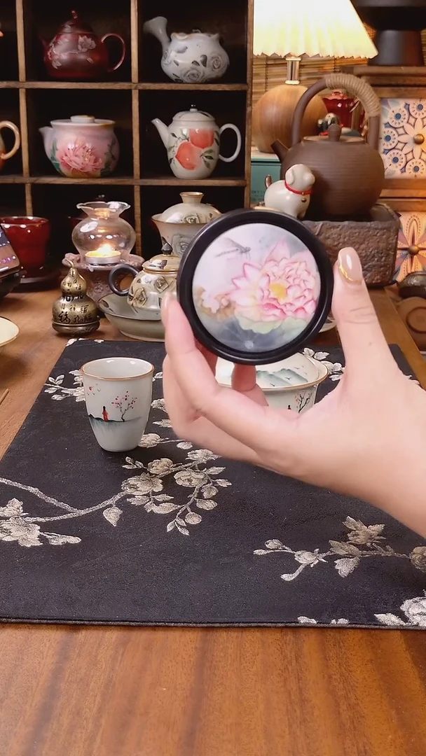 蜻蜓荷韵吸水杯垫