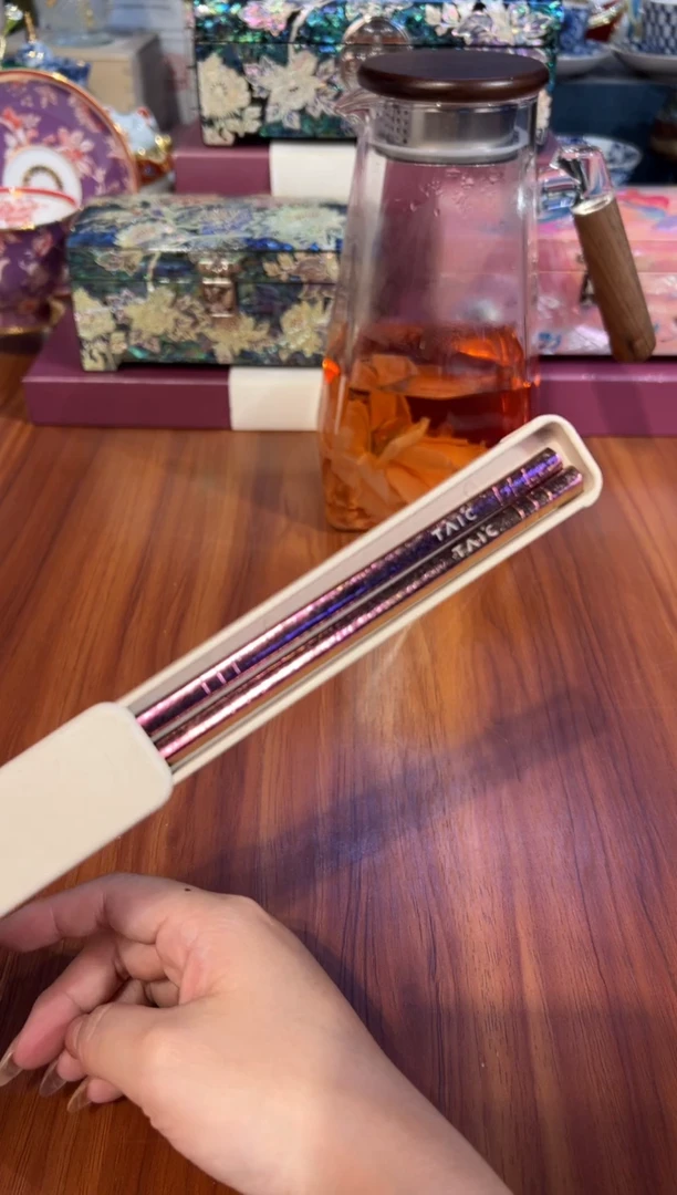 71纯钛筷子（紫色）      