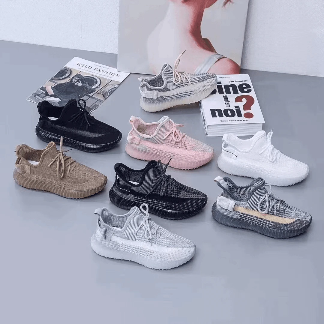 新款网面鞋夏日飞织百搭情侣款透气休闲鞋运动鞋透气软底鞋时尚