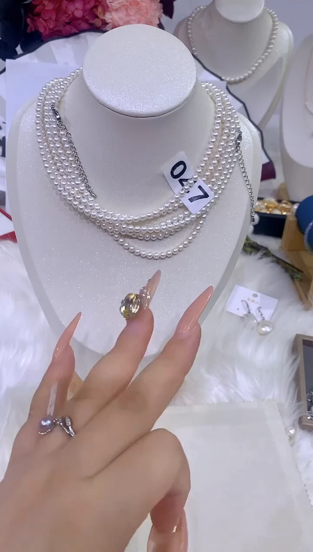 淡水珍珠未镶嵌颈饰047