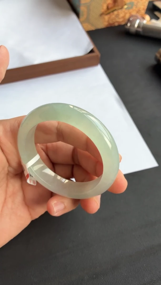 未镶嵌手镯翡翠75号54.6*13.5*8.9正圈