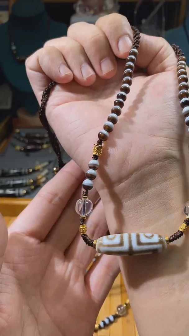 玛瑙/玉髓颈饰未镶嵌C07560多样性发一