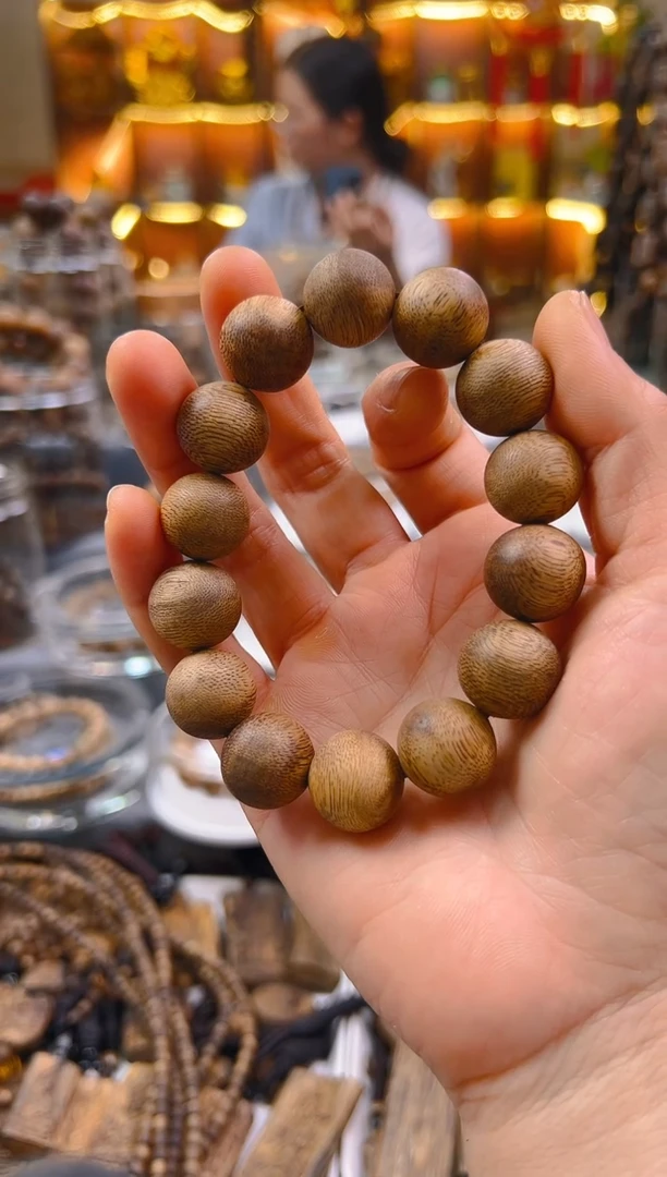 手串沉香棋楠圆珠单圈