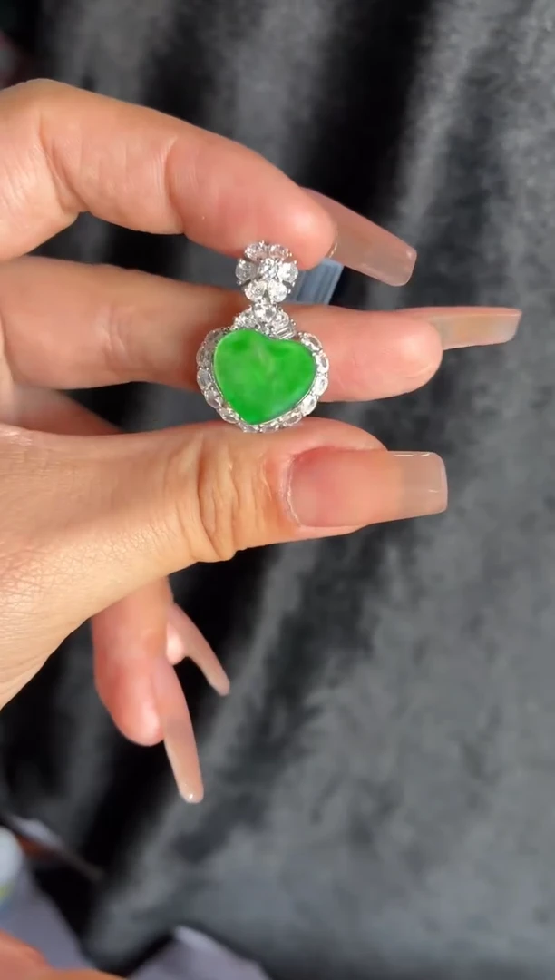 银S925镀金镶嵌定制翡翠52定制翡翠-多样性发货（发其一）