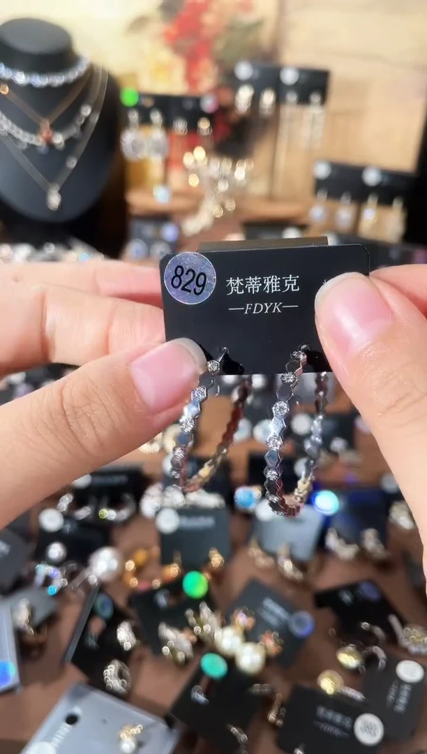 合金925银锆石梵829