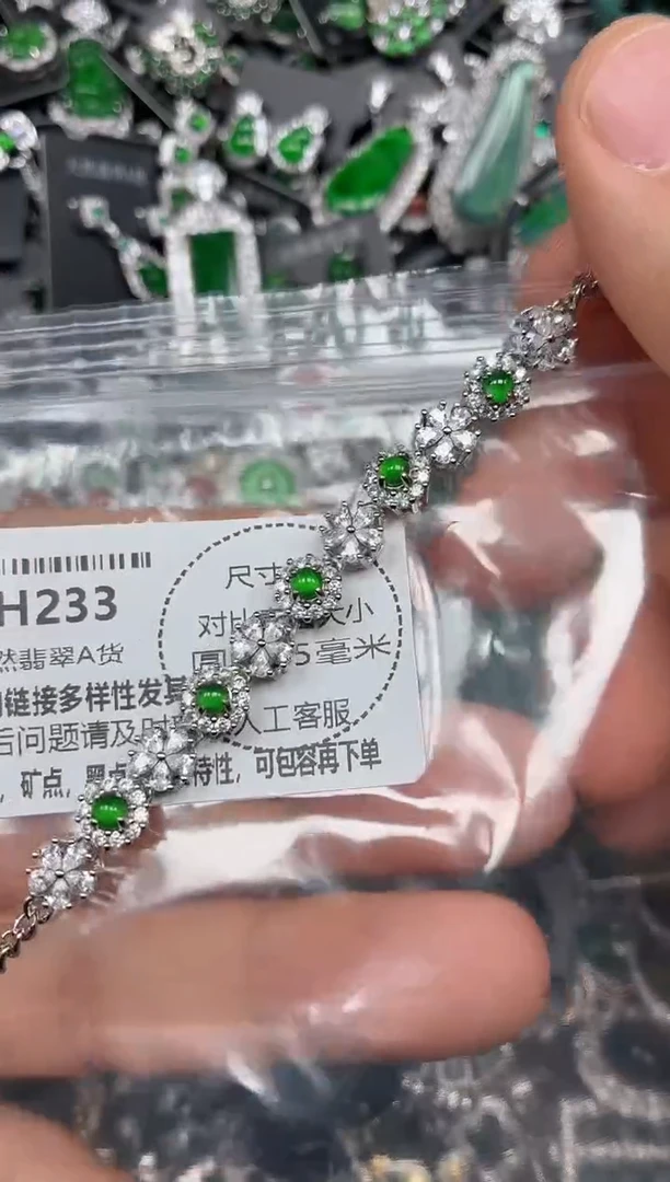 颈饰未镶嵌翡翠H233手链