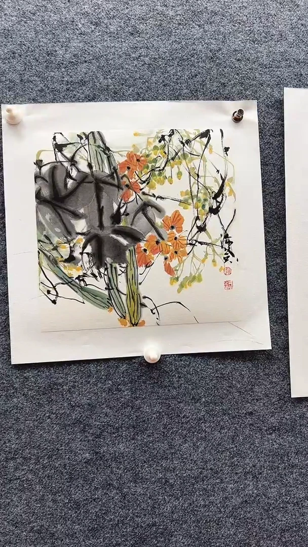 国画赵海英/国画/花鸟。
