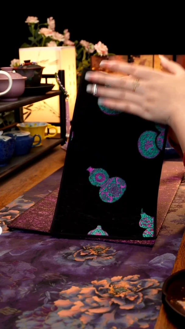 刺绣葫芦茶席······