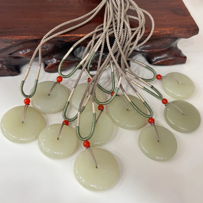 (龙哥专属）和田玉平安扣吊坠Q1061807005（多样性发货拍一发一）