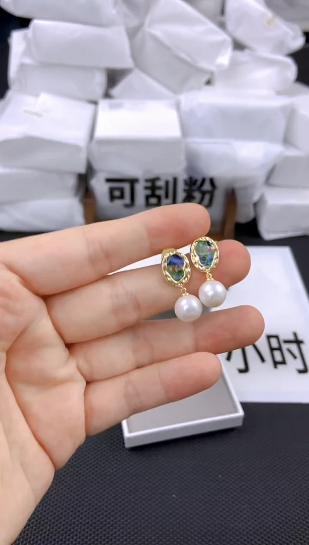 未镶嵌耳饰淡水珍珠ed1021