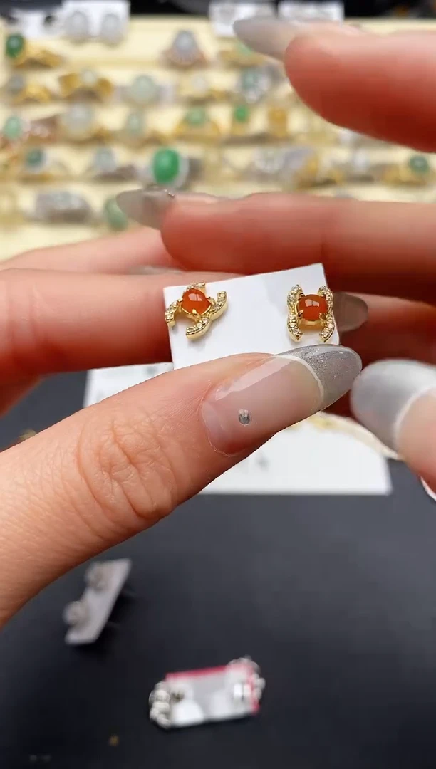 【闪购商品】翡翠戒指银S925镶嵌55555555+1