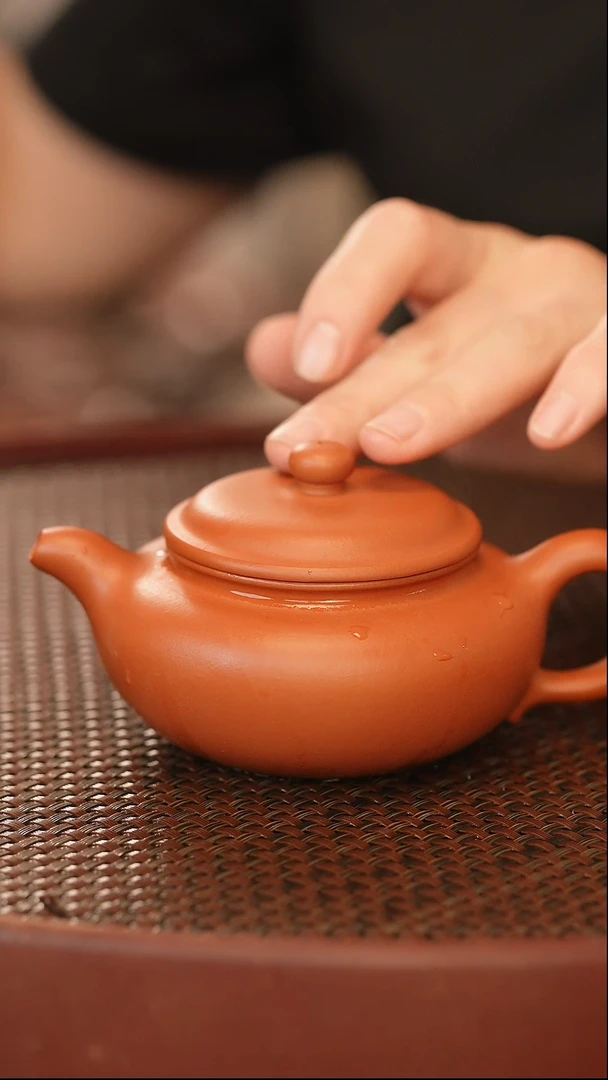 茶壶紫砂朱泥 仿古 180cc