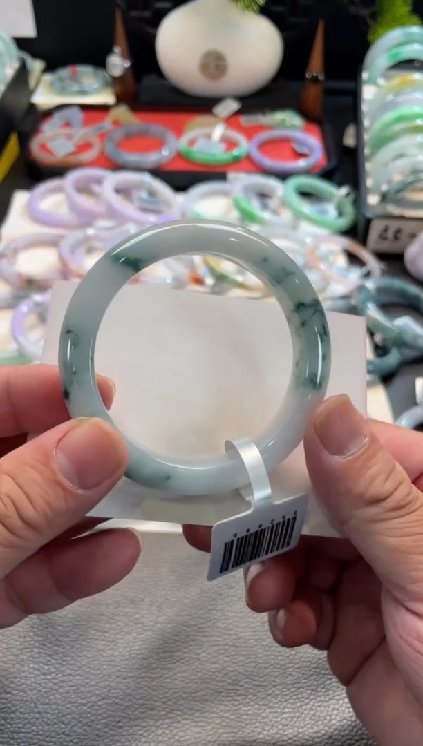 未镶嵌手镯翡翠92号链接 56正圈