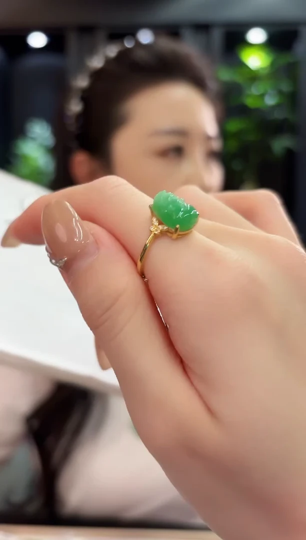 未镶嵌戒指翡翠 缅料A货/支持复检/一件