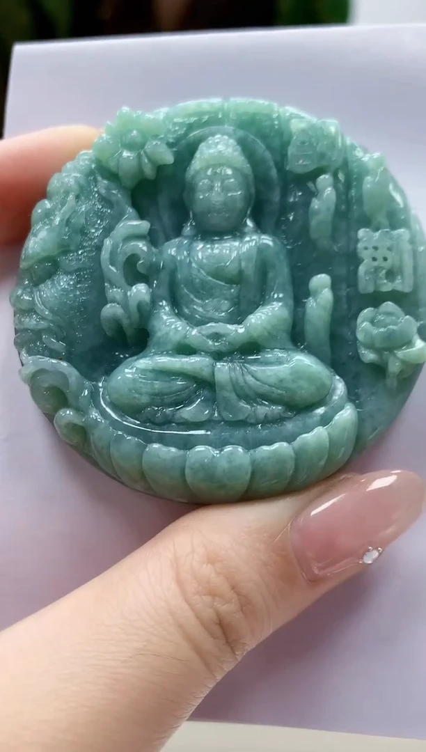 定制翡翠未镶嵌4829jw-毛货挂件55