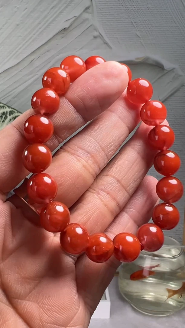 手串未镶嵌南红玛瑙南红玛瑙（默认微瑕）