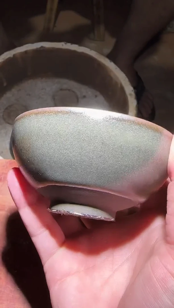 茶盏华鑫堂陈泉华老师开窑现场2