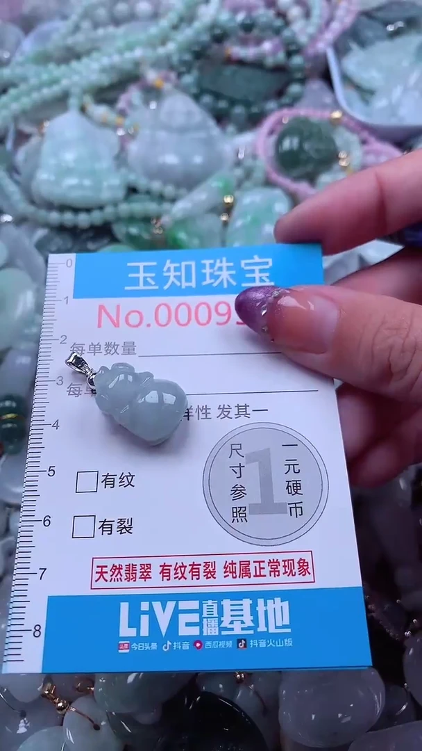 翡翠未镶嵌吊坠(不含链)9556