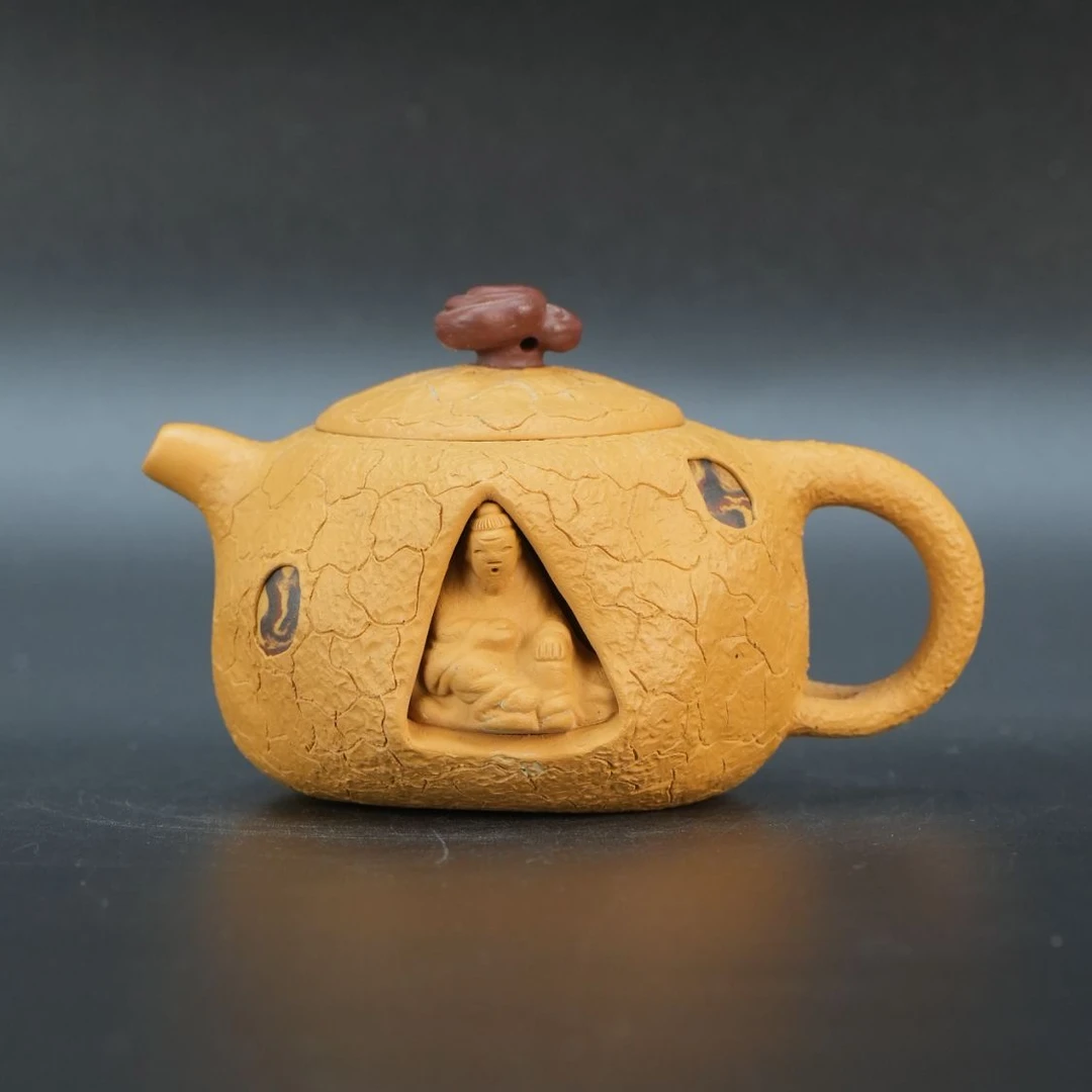 lot20600 654 徐忠明 紫砂黄金段陆羽供春壶（100cc）