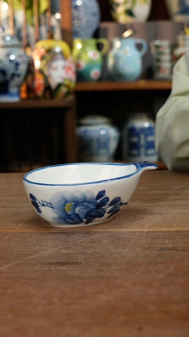 瓷片【简家甄选】景德镇设计师釉下手绘陶瓷餐具