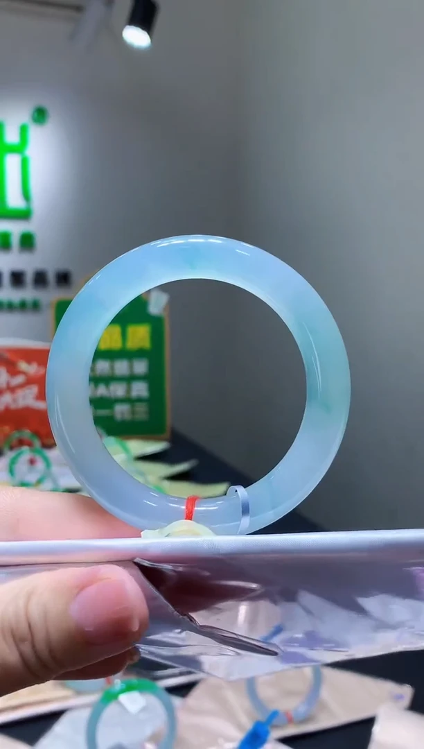 未镶嵌手镯翡翠k390天然缅甸A货翡翠54圆条总价20万定金2万拆单