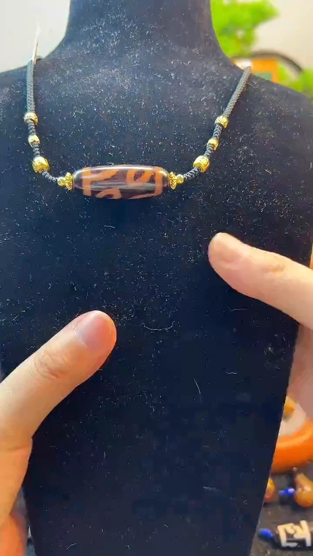 玛瑙/玉髓（覆膜）颈饰合金29（微瑕随机发货）