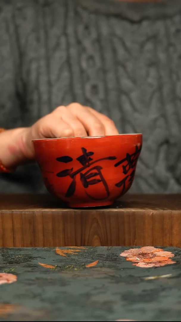 杯釉下彩手工手绘同款陶器