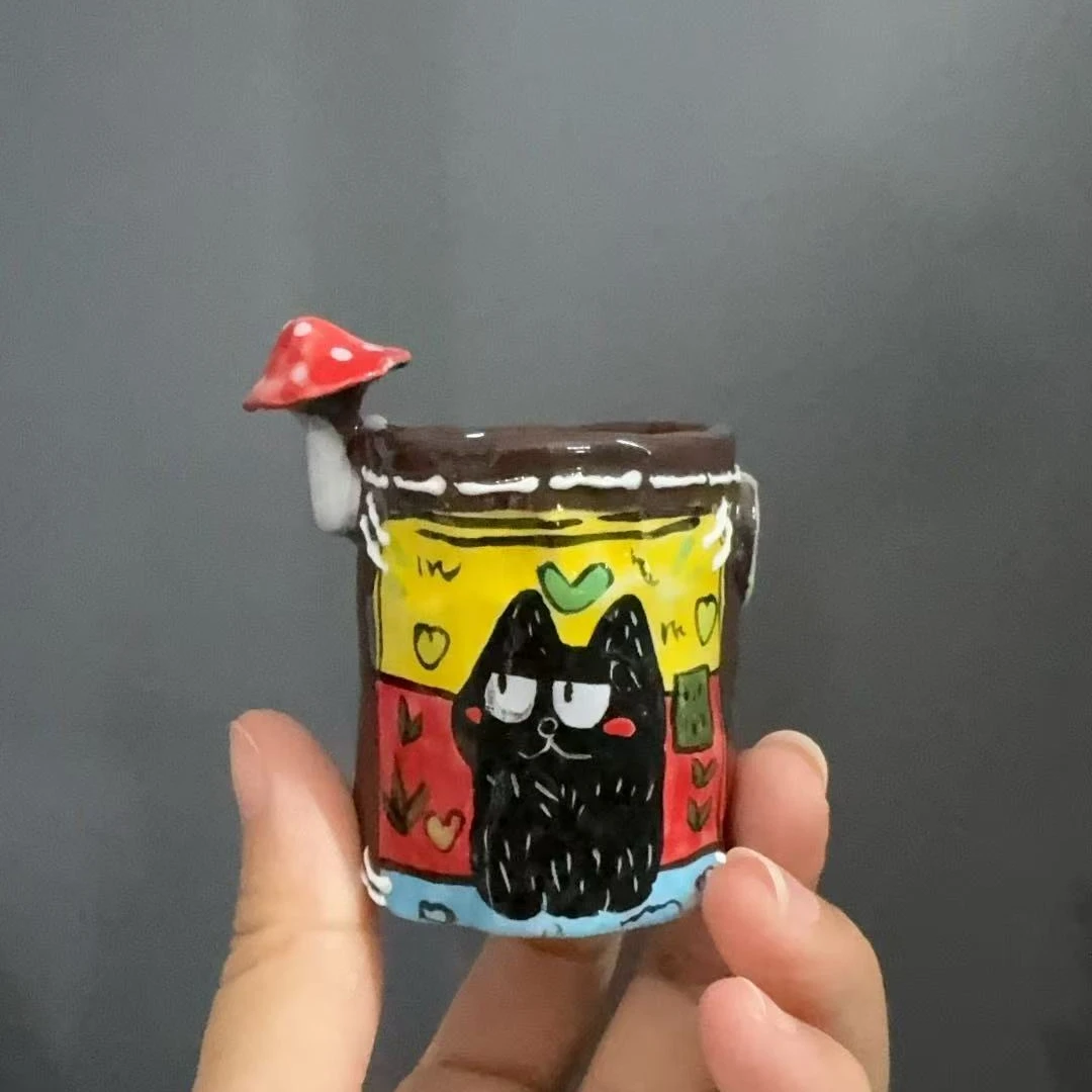 编号567紫砂一口杯