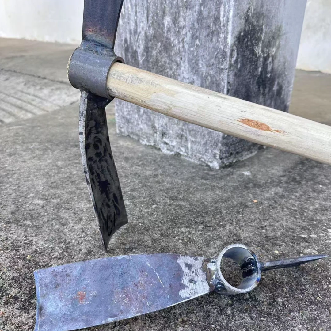 锄头 挖笋神器 弹簧钢纯手工锻打焊接锄头 小巧版带柄一起发货