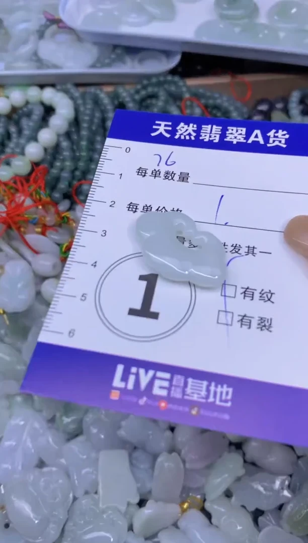 颈饰未镶嵌翡翠天然翡翠A货批量多样性发一件
