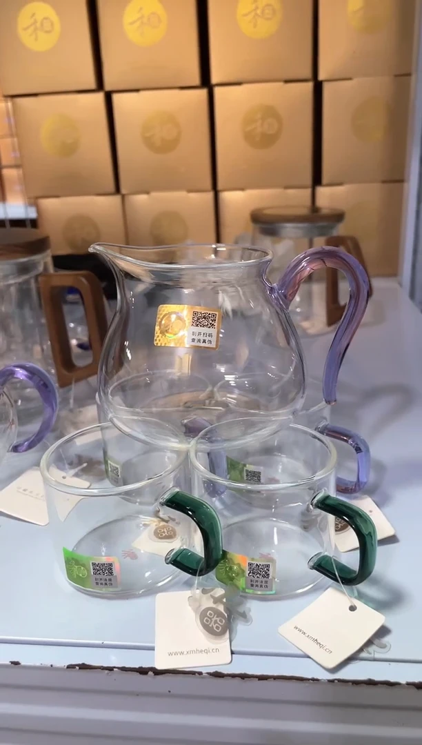 禾器/晶悦茶海/浅紫+禾器清禾杯一个装浅紫色*4