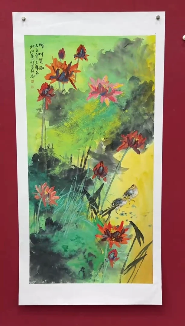 国画国画绘画山水花鸟