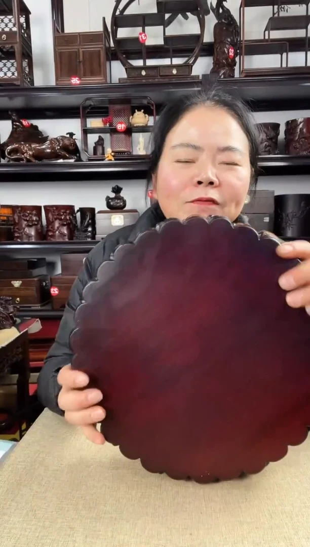 木老李红木工艺品829瑕疵