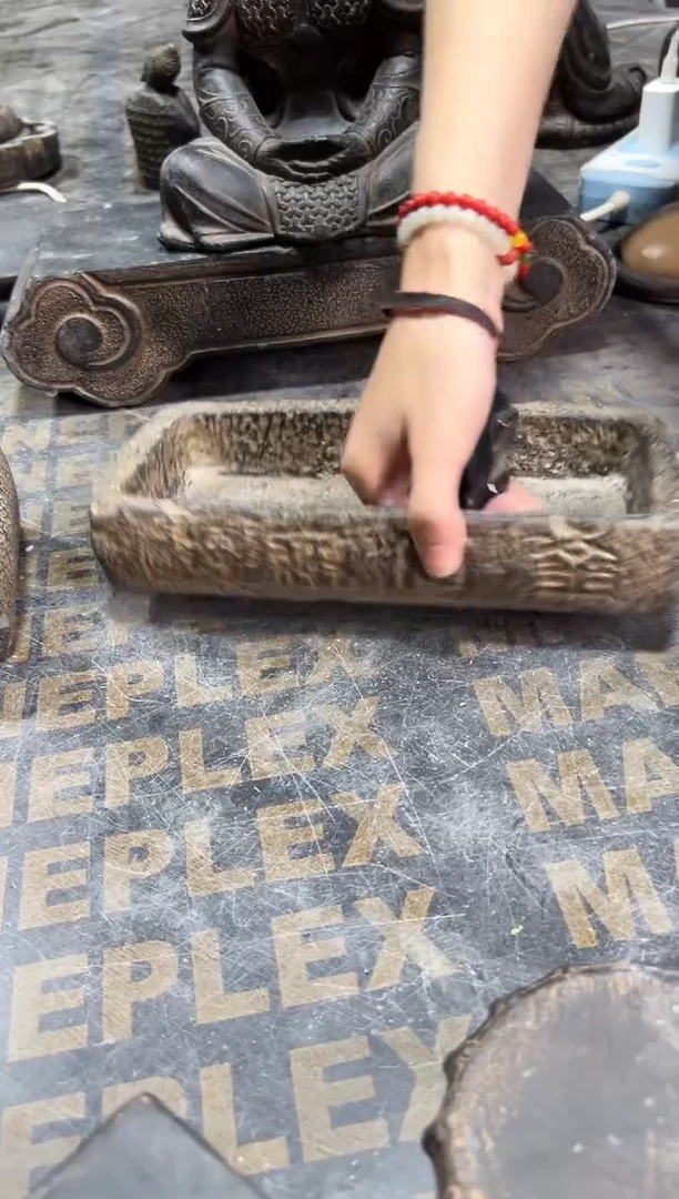 陶土【火山泥】金石坯汉砖盆