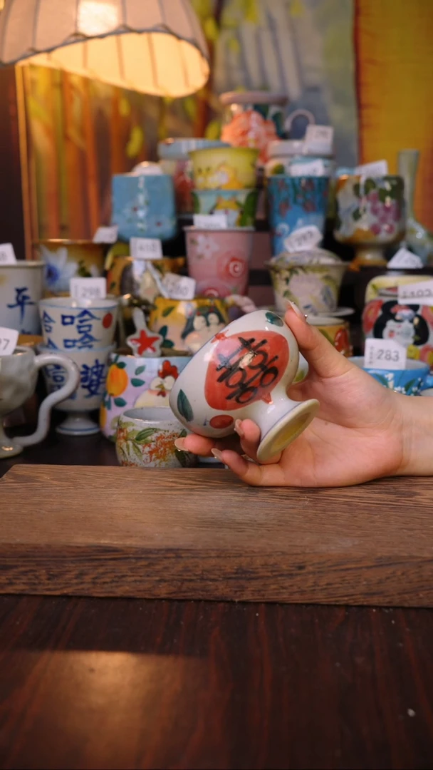 摆件泥垚手作 景德镇手工手绘器物