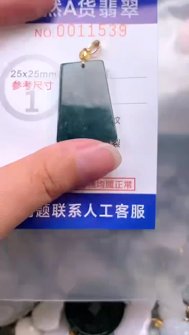 翡翠未镶嵌吊坠(不含链)1