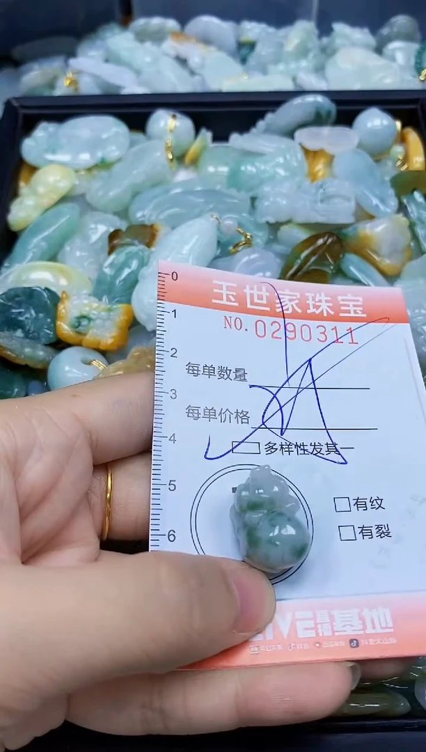 翡翠未镶嵌颈饰闪购0290311多样性发其一