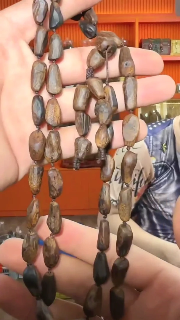 沉香手串119号长串红土33g多样性发一