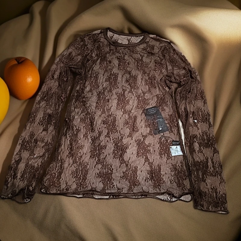 23蕾丝外贸打底衫