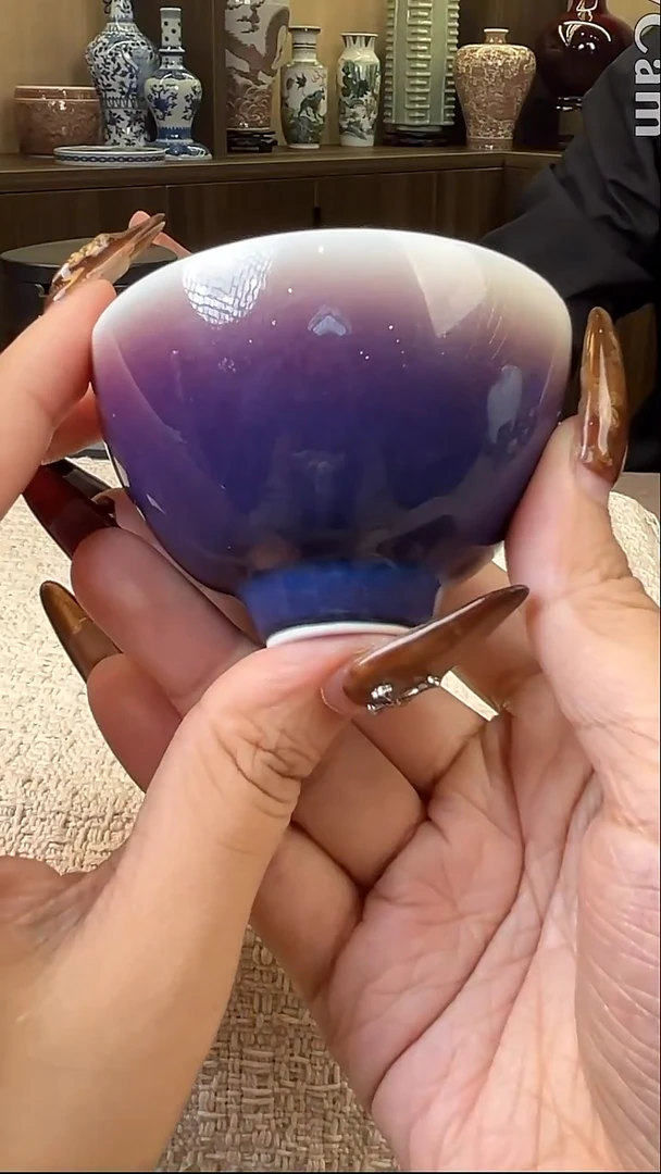 瓷片景德镇毛仔柴窑杯