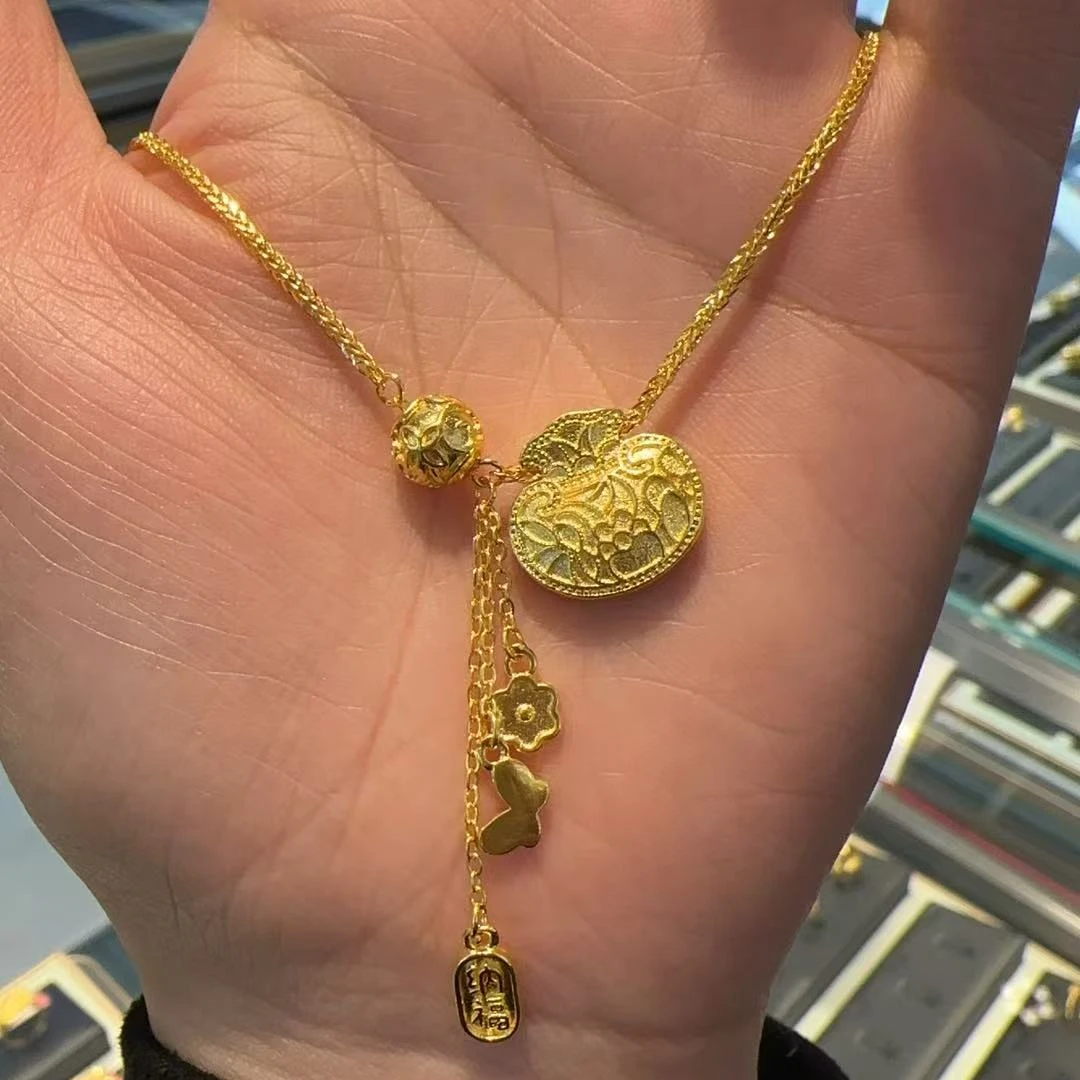 合金项链 招财福袋女士套链