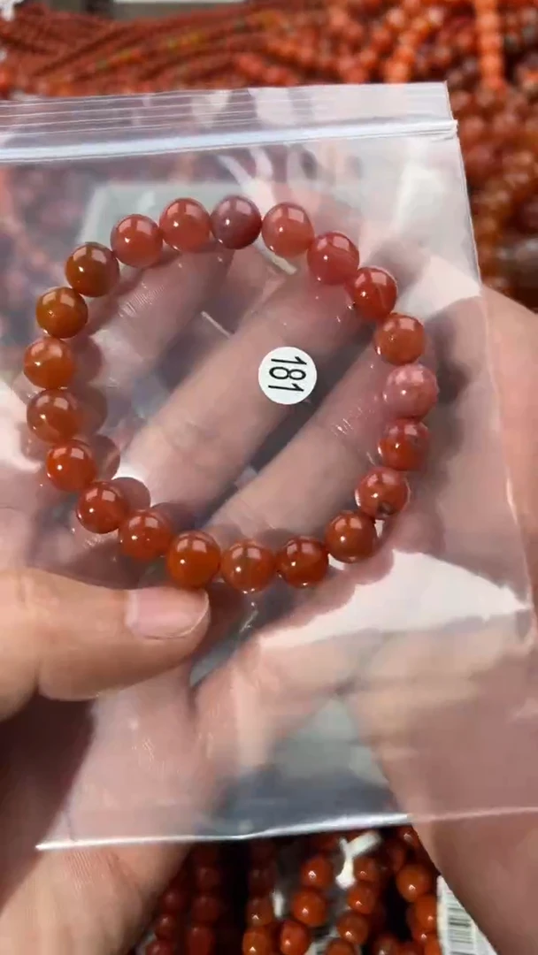 南红玛瑙手串未镶嵌10