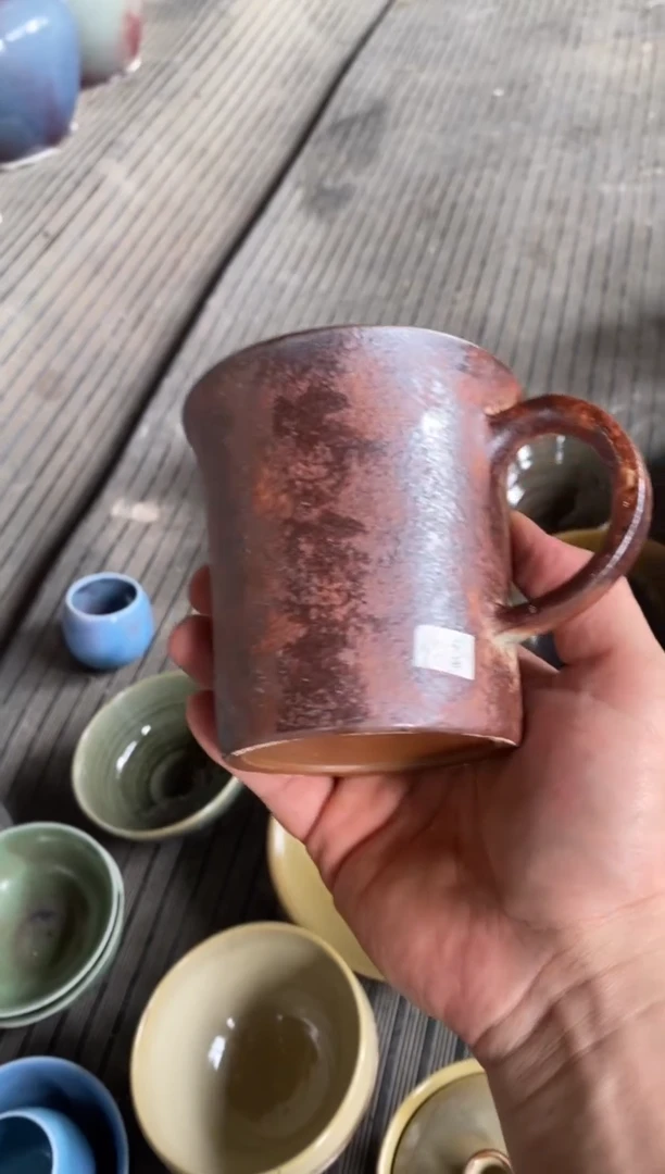 浪鬼柴烧釉绘柴烧系列氵马克杯